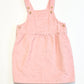 Pink corduroy pinafore - Size 2