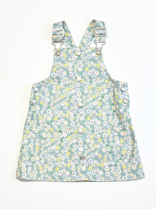 Floral pinafore - Size 2