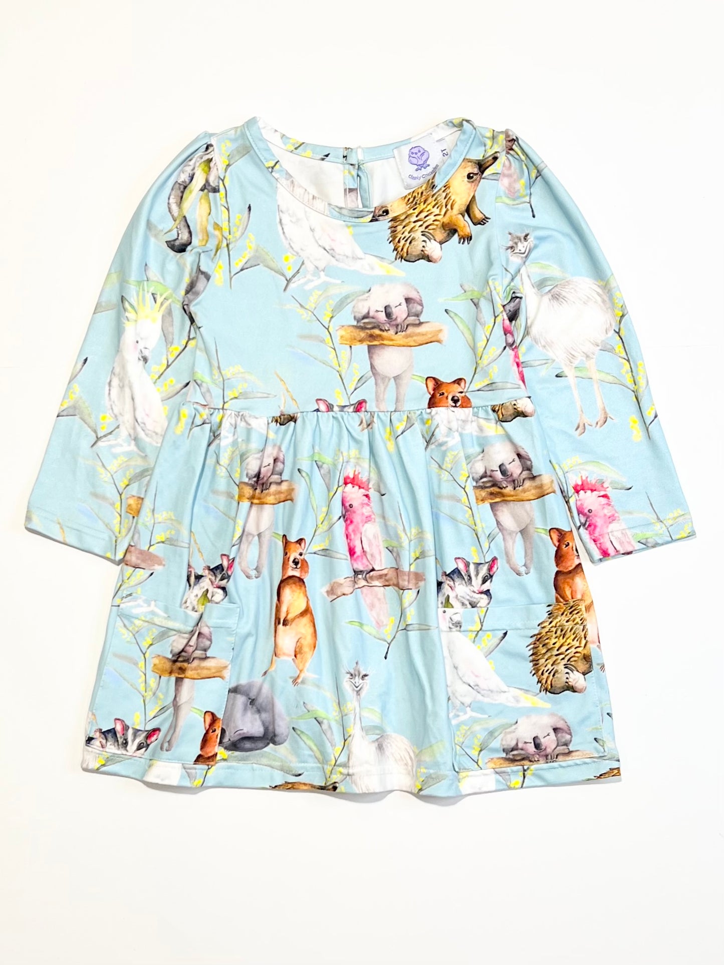 Aussie animals dress - Size 2
