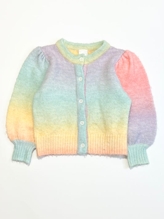 Rainbow cardigan - Size 2