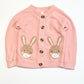 Pink bunny cardigan - Size 2