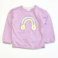 Purple rainbow sweater - Size 2