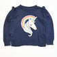 Navy unicorn jumper - Size 2