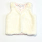 White fleece vest - Size 2