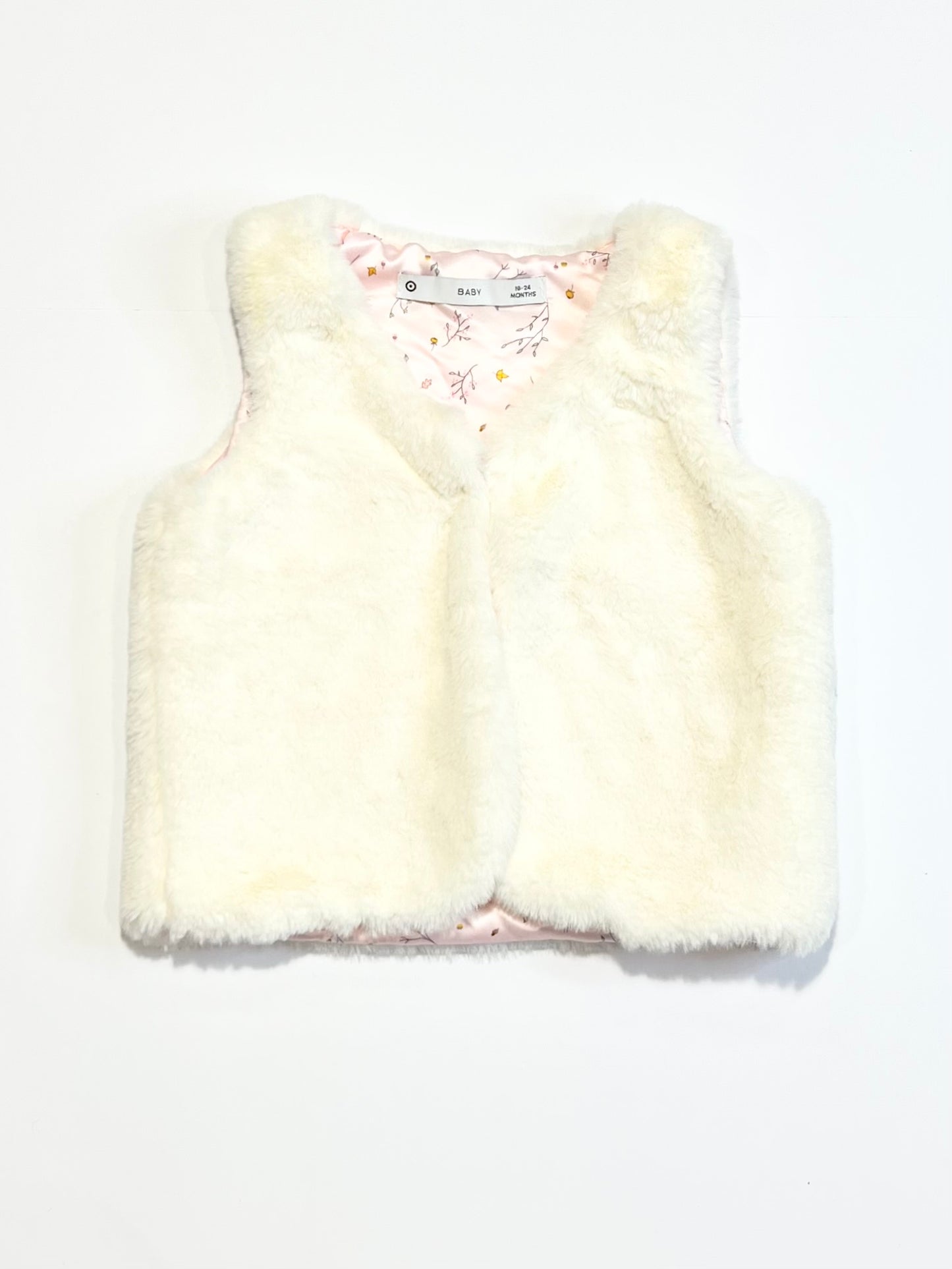 White fleece vest - Size 2