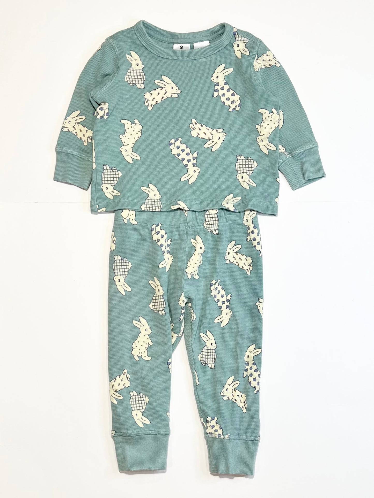 Waffle bunny pyjamas - Size 1