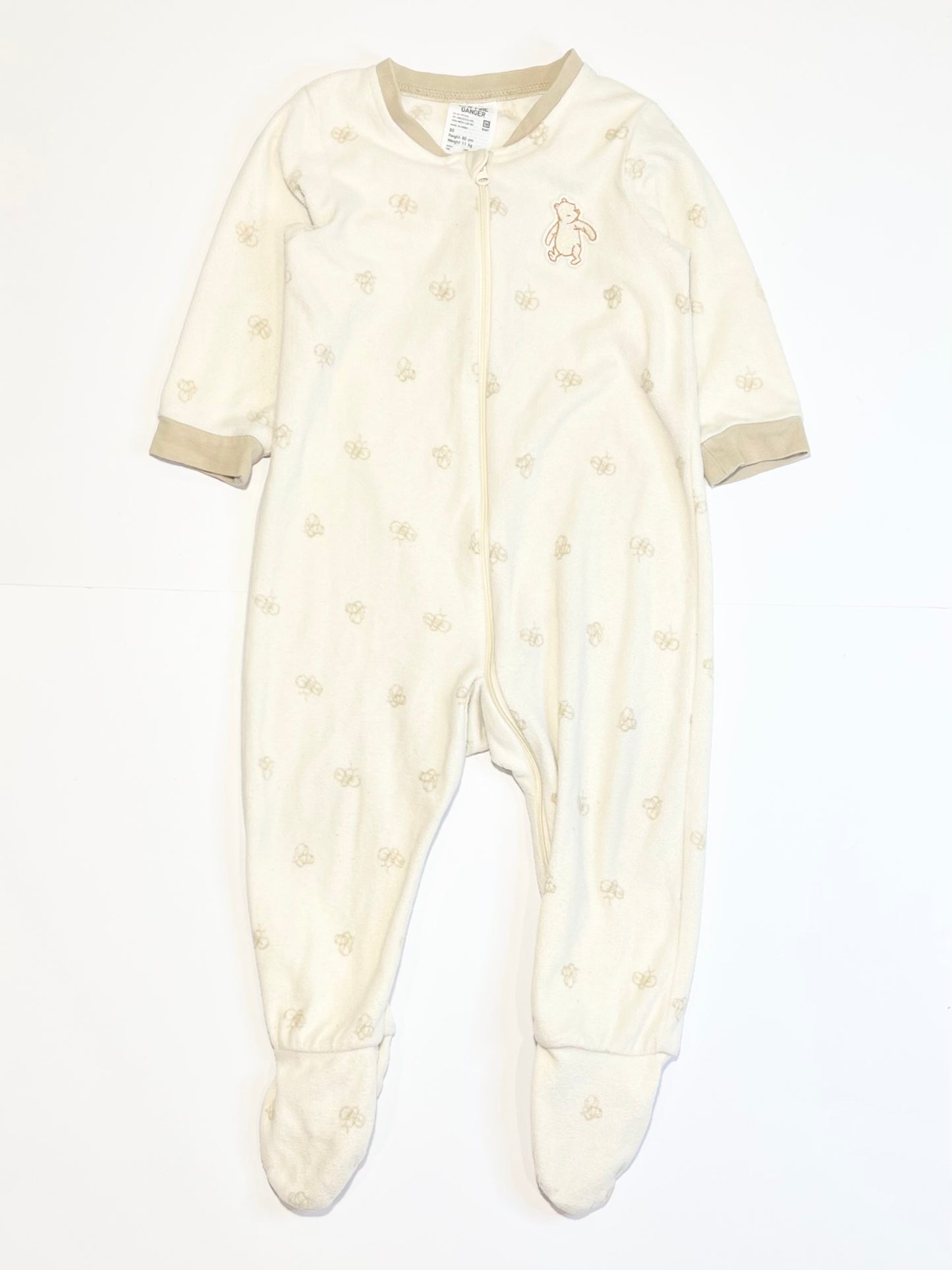 Winnie the Pooh fleece onesie - Size 1