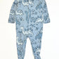 Blue dinosaurs onesie - Size 1