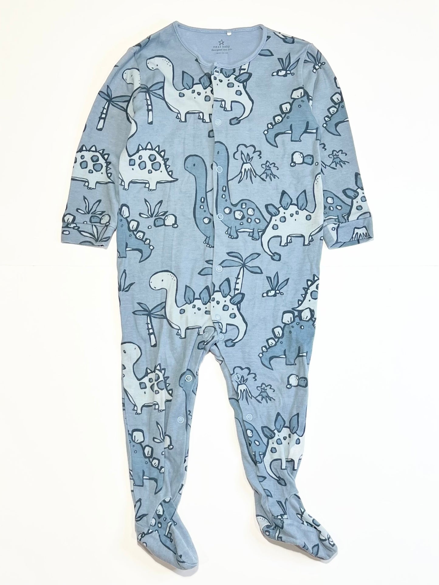 Blue dinosaurs onesie - Size 1