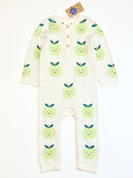 Apples knit onesie brand new - Size 1