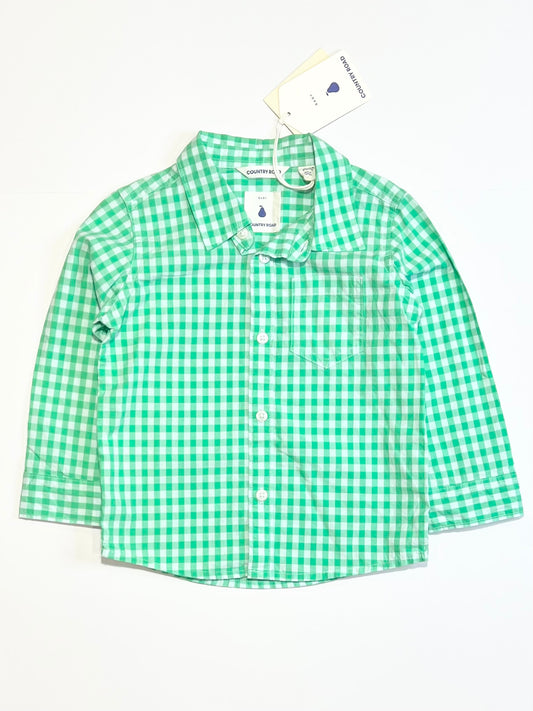 Gingham shirt brand new - Size 1