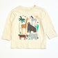 Tan animals top - Size 1