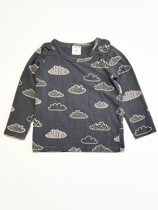 Grey clouds top - Size 1