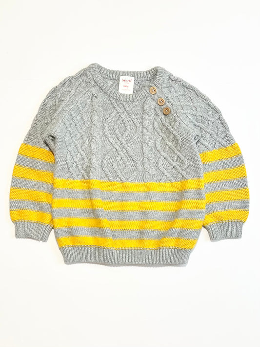 Cable knit jumper - Size 1