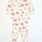 Pink hearts pyjamas - Size 1