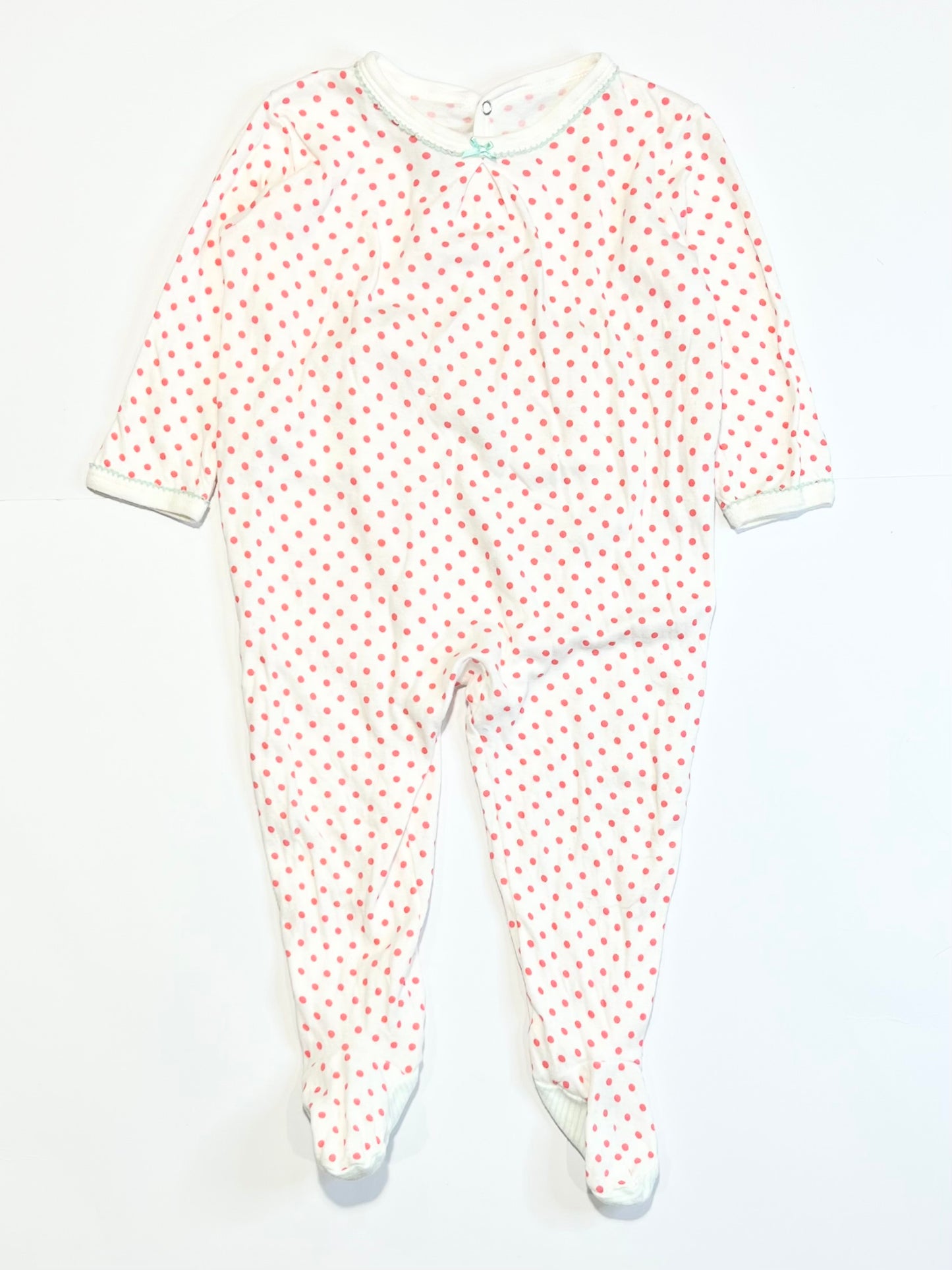 Pink spotty onesie - Size 1