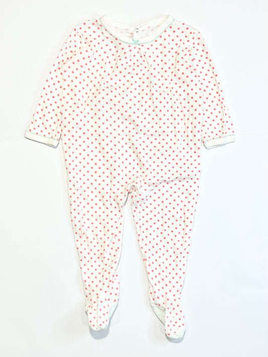 Pink spotty onesie - Size 1
