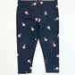 Navy floral leggings - Size 1