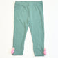 Green ribbed leggings - Size 1
