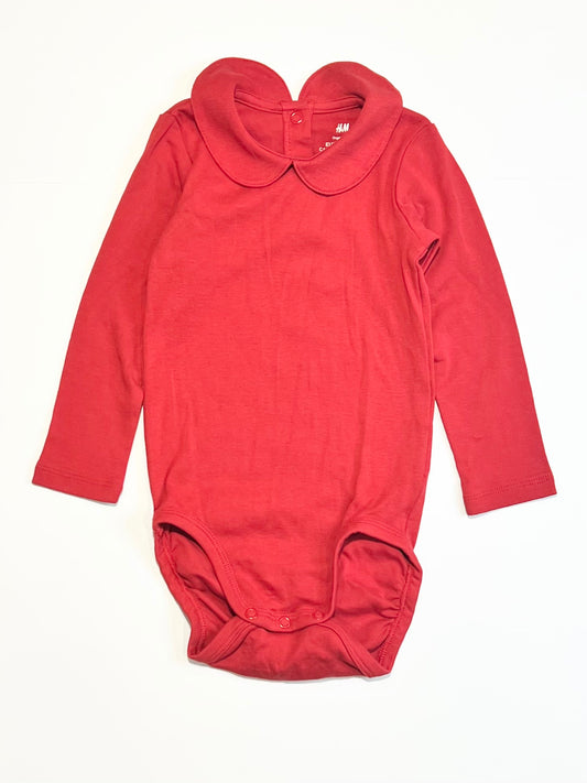 Ribbed collared bodysuit - Size 1