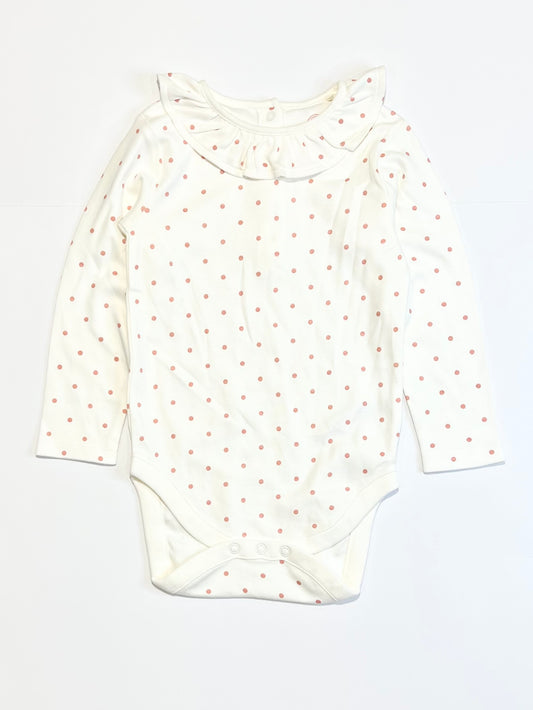 Pink spotty bodysuit - Size 1