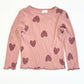 Ribbed hearts top - Size 1