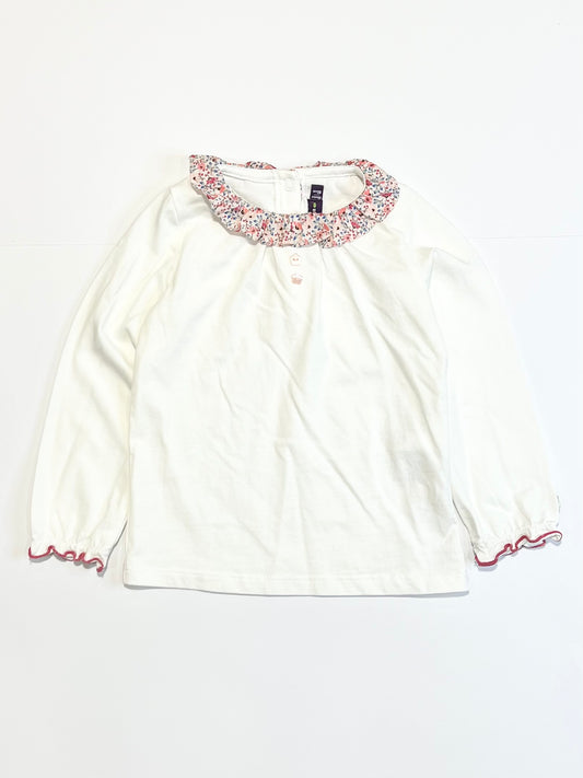White collared top - Size 1