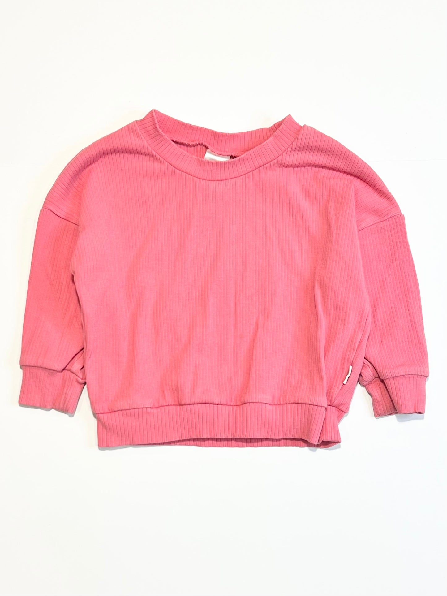 Pink ribbed top - SIze 1