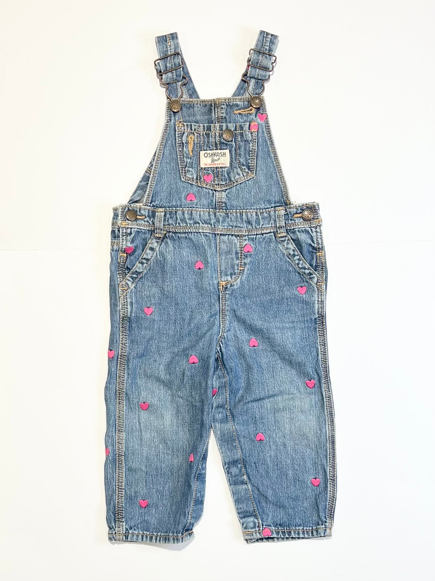 Denim hearts overalls - Size 1