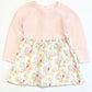 Pink birds knit dress - Size 1