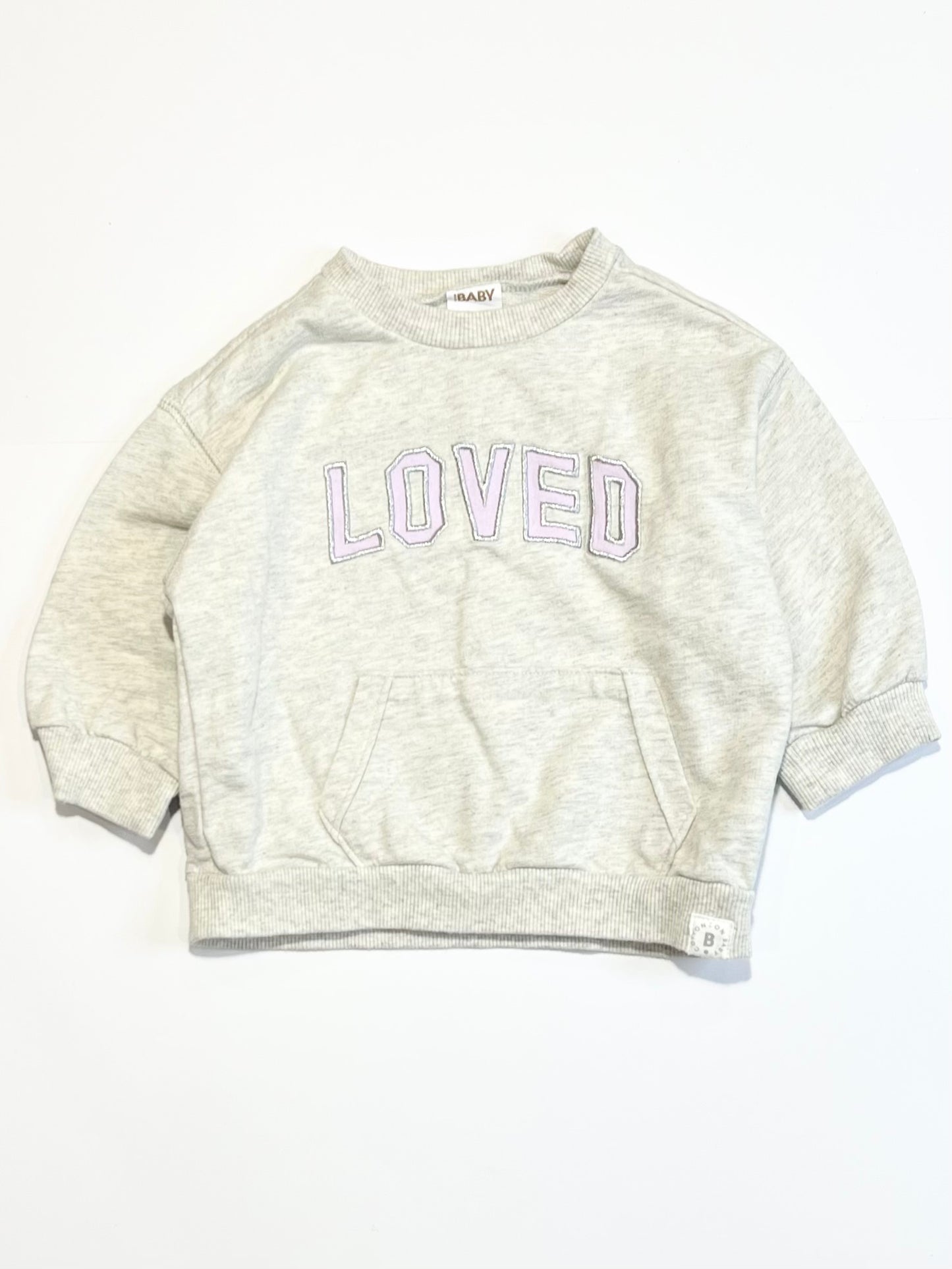 Grey loved sweater - Size 1