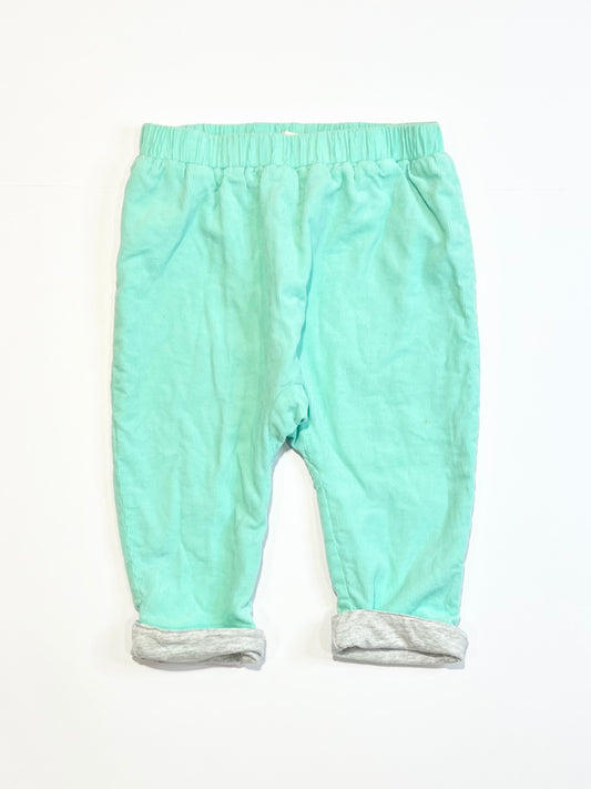 Green corduroy pants - Size 0