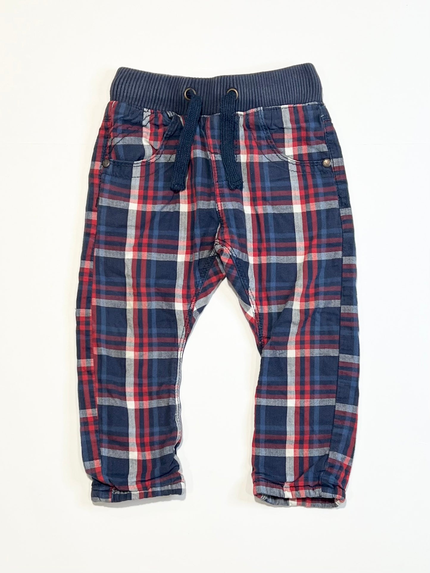 Tartan pants - Size 9-12 months