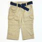 Tan belted pants - Size 6-9 months