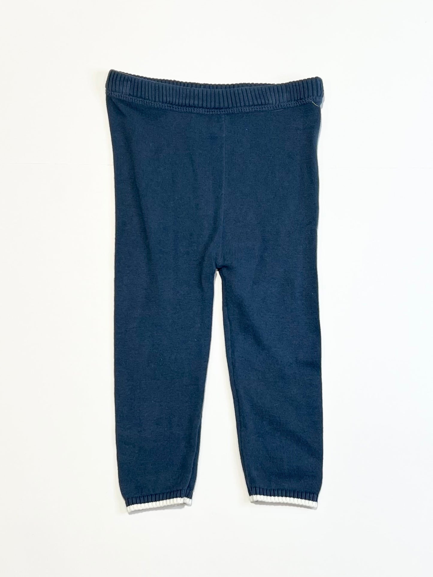Navy knit pants - Size 0