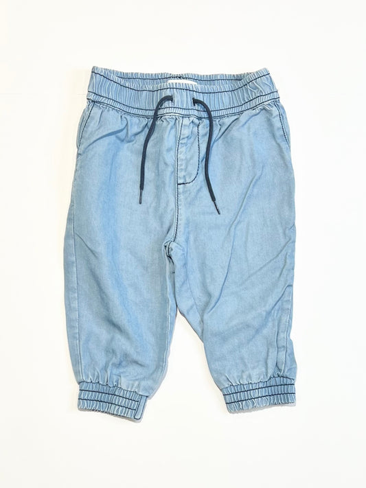 Blue lyocell pants - SIze 0
