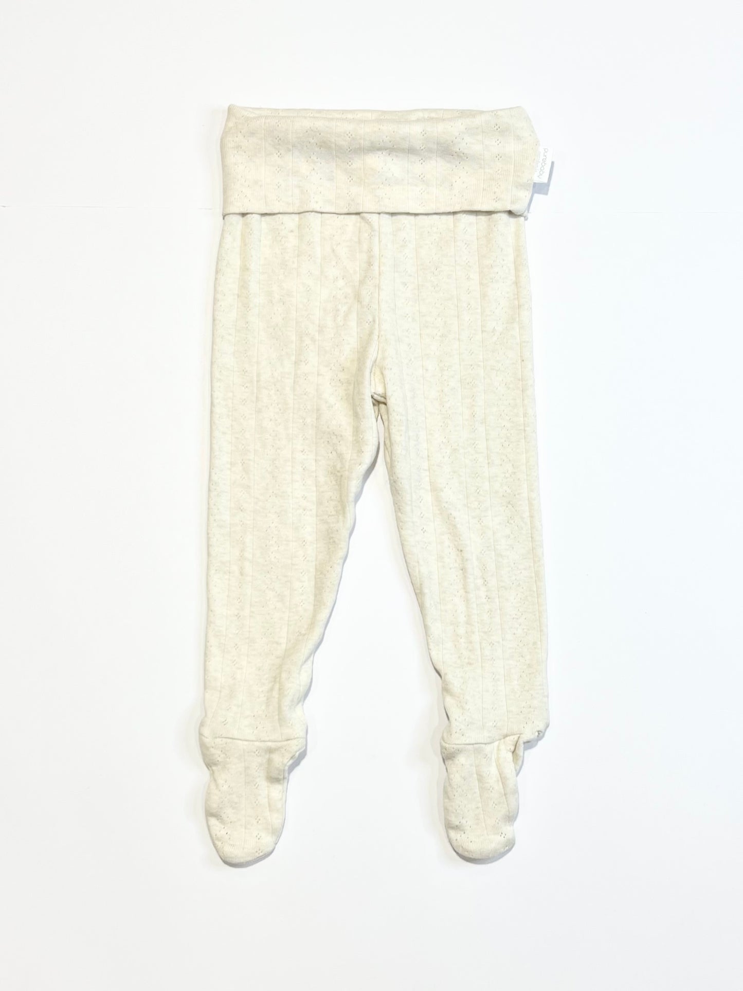 Pointelle footed pants - Size 0