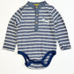 Striped doggo bodysuit - Size 6-9 months