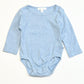 Blue ribbed bodysuit - Size 0