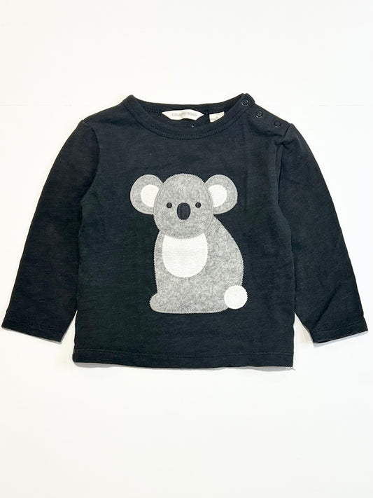 Grey koala top - Size 0