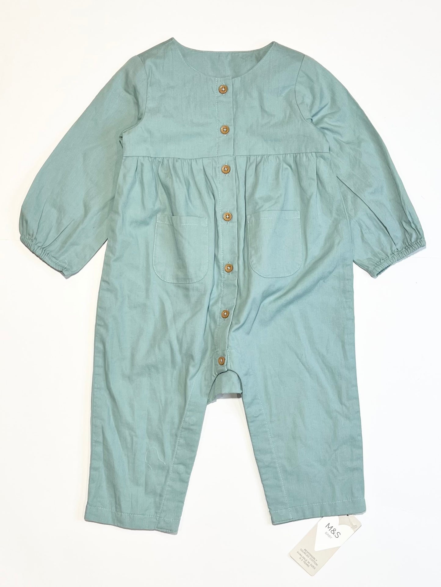 Green romper brand new - Size 9-12 months