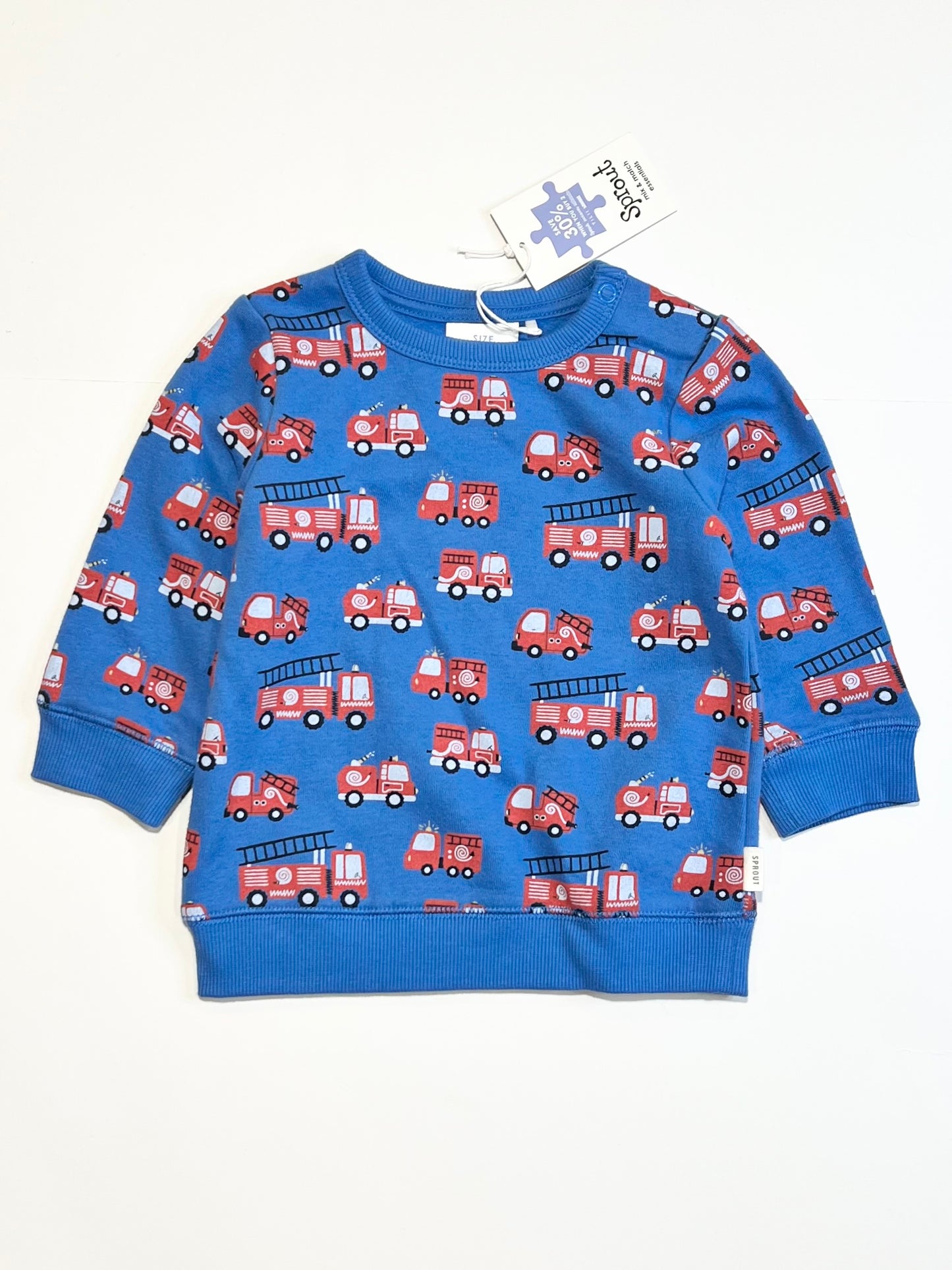 Fire truck sweater brand new - Size 0