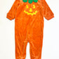 Halloween pumpkin velour onesie - Size 9-12 months
