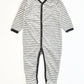 Striped velour onesie - Size 0