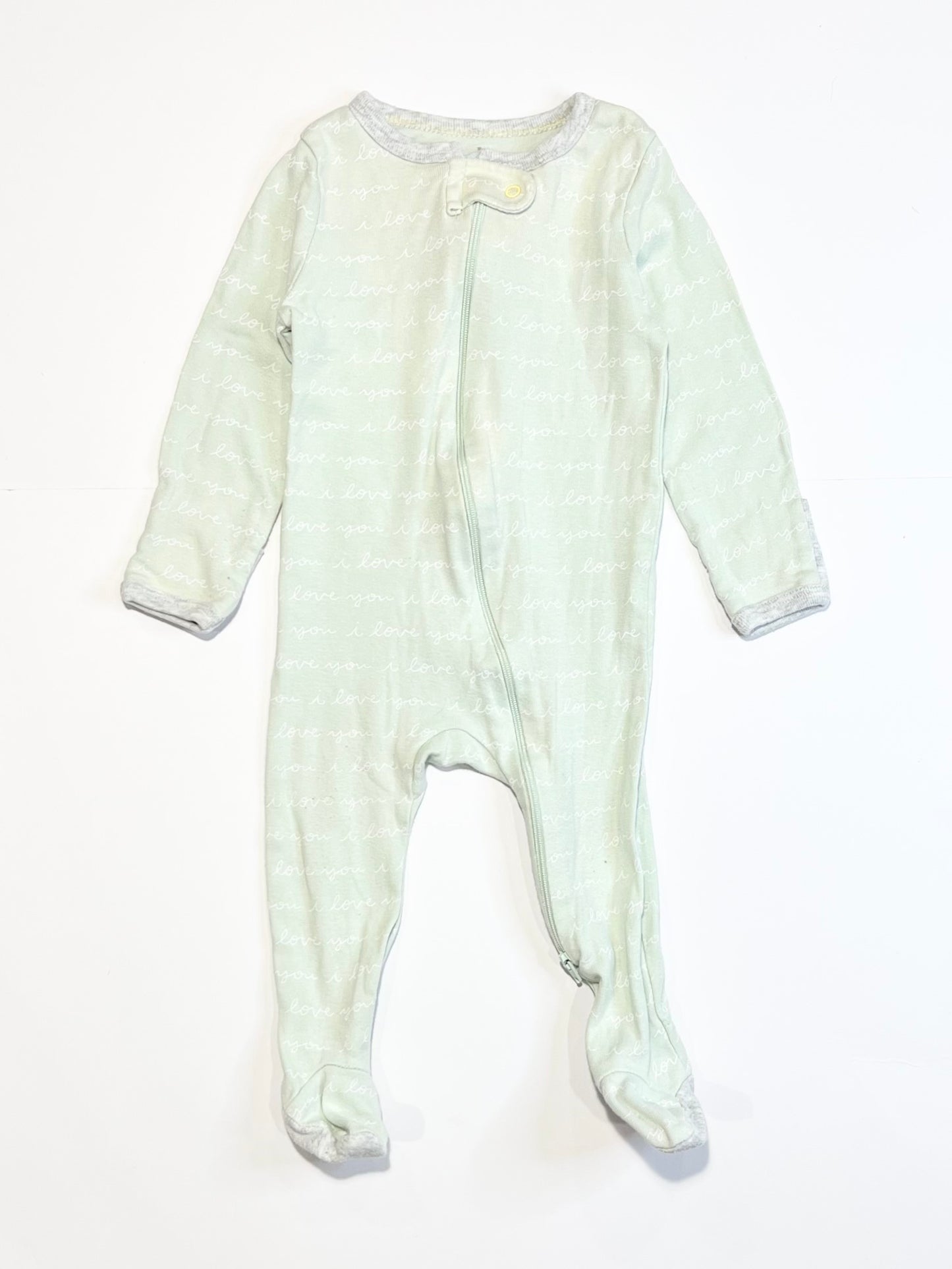 Ribbed zip onesie - Size 6-9 months