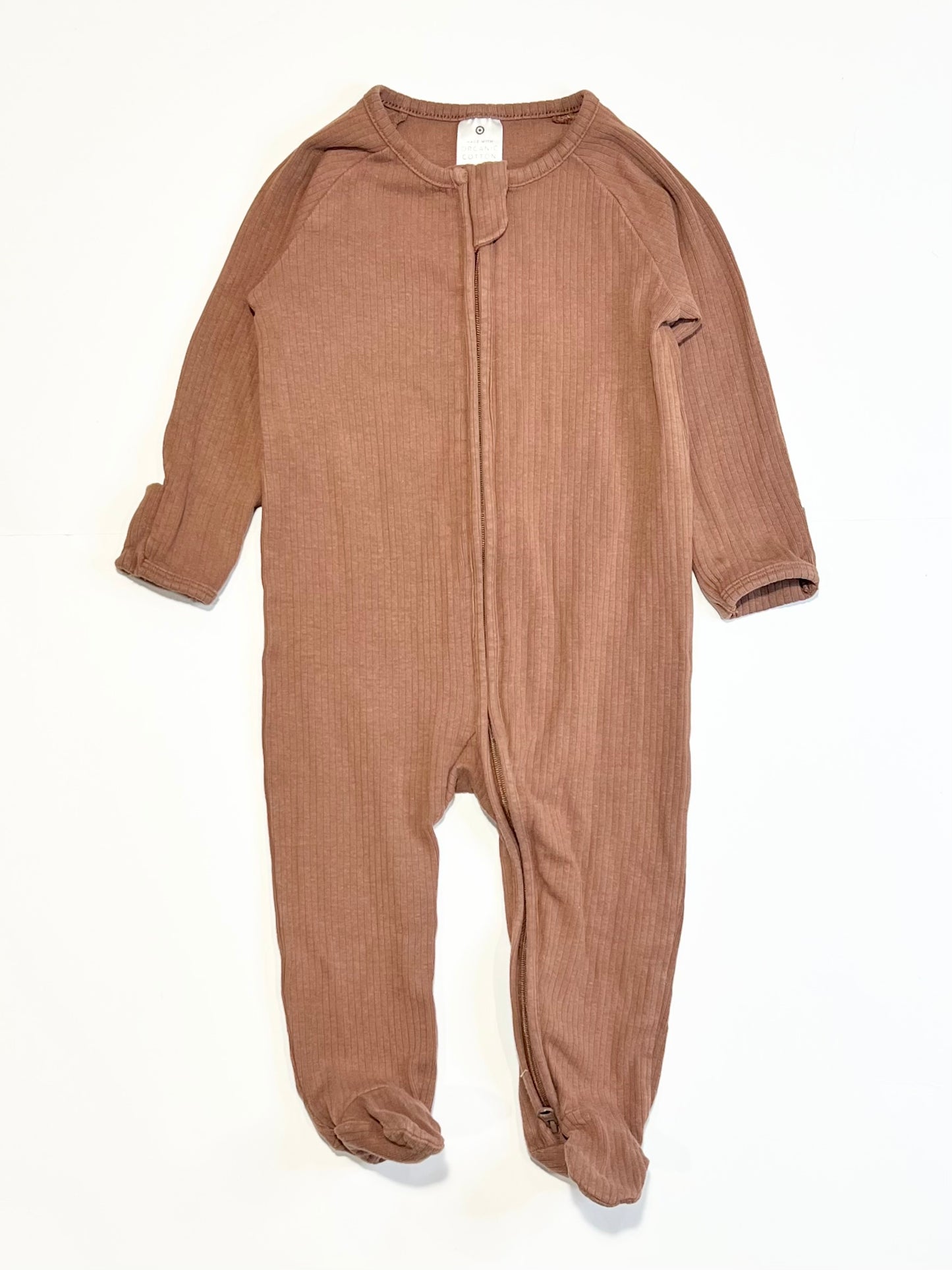 Ribbed zip onesie - Size 0