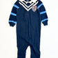 Navy polo onesie - Size 6-9 months