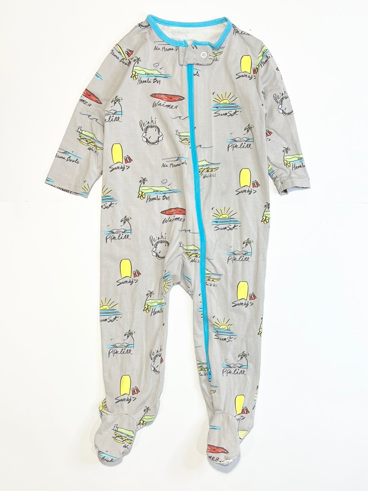Bamboo zip onesie - Size 9-12 months