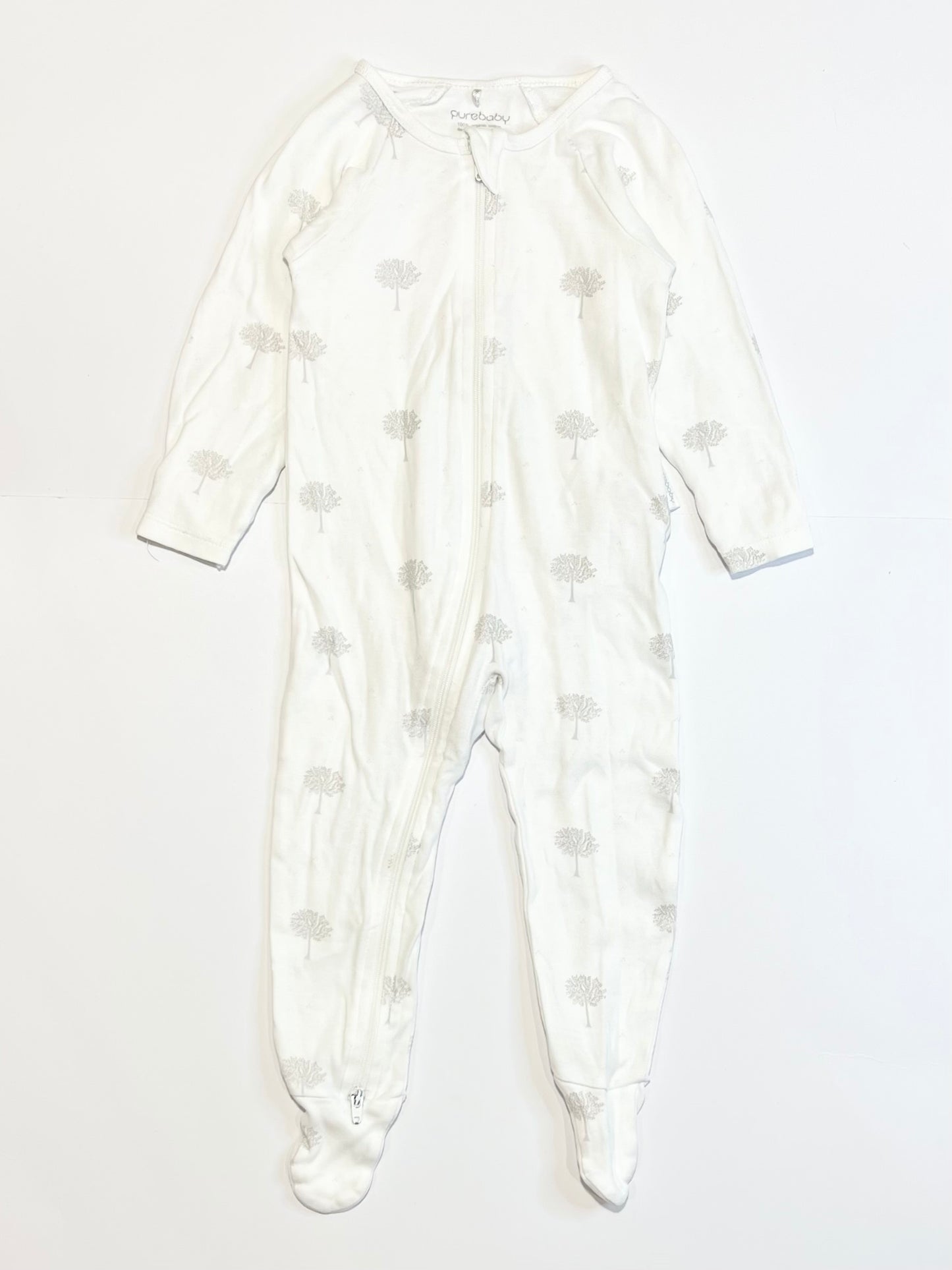 Grey trees zip onesie - Size 0