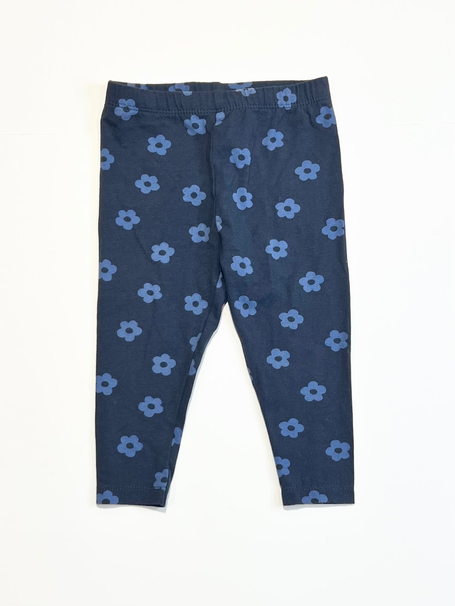 Navy floral leggings - Size 0